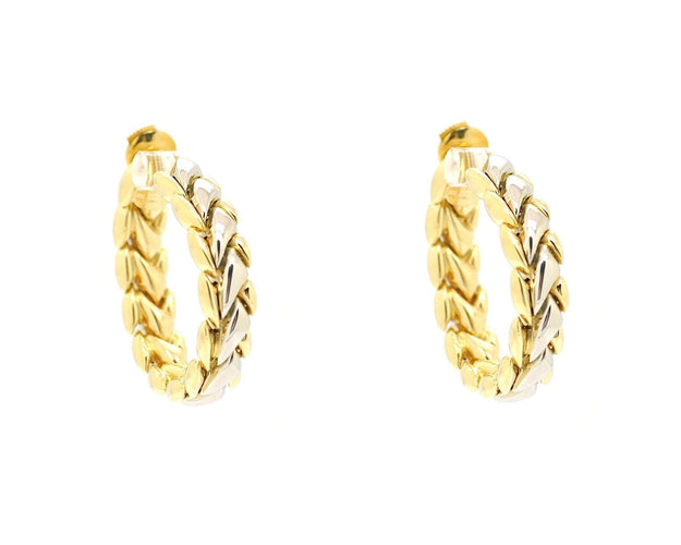 Boucles d'oreilles Orecchini Chimento in oro giallo e bianco 58 Facettes