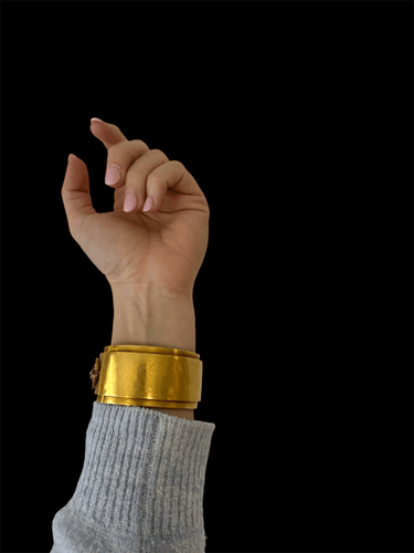 Bracelet Bracelet jonc en or jaune de la fin du XIXe siècle 58 Facettes