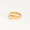 Bague 60 Bague jonc or jaune et gris et diamant 58 Facettes CHAL0281