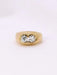 Bague 53 Bague jonc vintage godrons or jaune diamants taille ancienne 0,7 ct 58 Facettes J391