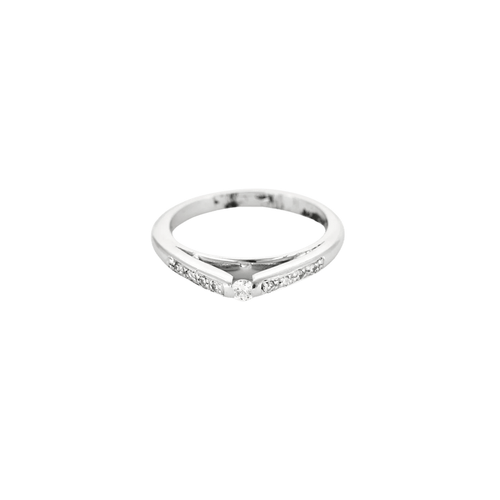 Bague 59 BAGUE SOLITAIRE OR & DIAMANT. 58 Facettes BO/240010 RIV