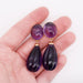 Boucles d'oreilles Boucles d'oreilles or jaune et améthystes 58 Facettes 101