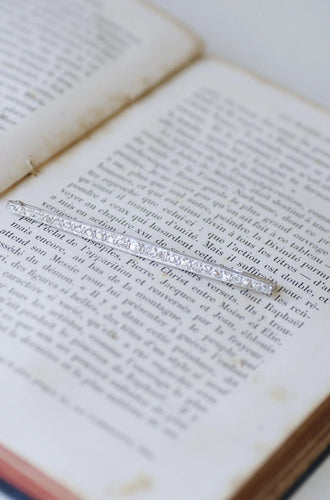 Broche Broche Barrette Art Déco Diamants 58 Facettes