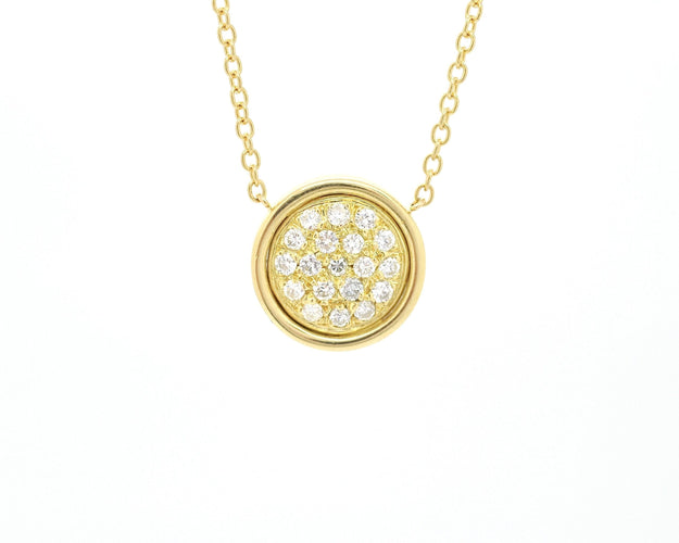 Collier Collana in oro giallo con diamanti Ct 0,57 58 Facettes