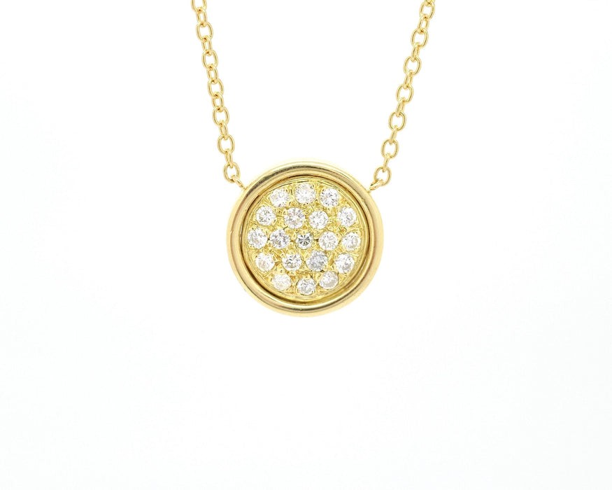 Collier Collana in oro giallo con diamanti Ct 0,57 58 Facettes