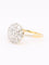 Bague 53 Bague marguerite or jaune diamant 0,8 carat 58 Facettes 1174.8