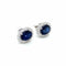 Boucles d'oreilles Vintage Sapphire Diamond Gold Cluster Stud Earrings 58 Facettes