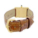 Montre Montre Cartier "Tank Louis Cartier" or jaune, cuir. 58 Facettes 33854