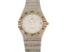 Montre vintage montre OMEGA constellation 33mm acier et or quartz lady 58 Facettes 264429