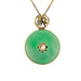 Pendentif Pendentif or jaune et Jade 58 Facettes 2-D4PE-GS32226-07