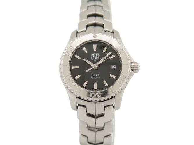 Montre montre TAG HEUER link lady 27 mm quartz acier palladie 58 Facettes 259317