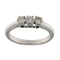 Bague 53.5 Bague trilogie en or blanc avec diamants de 0,63 ct 58 Facettes 3743