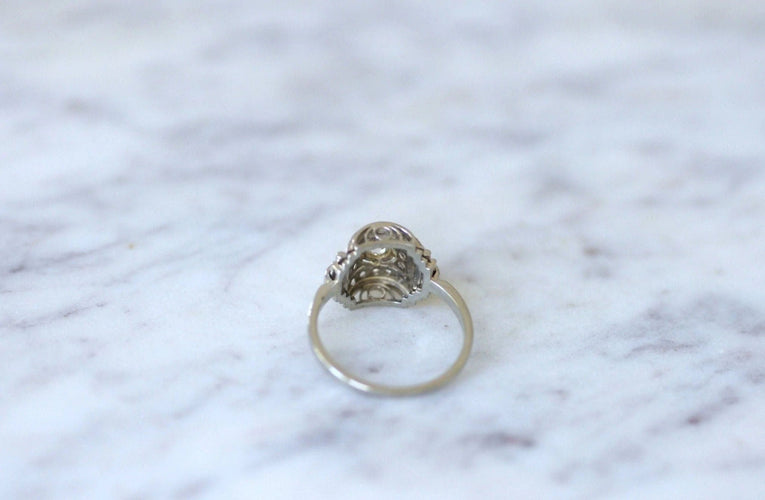 Bague 58 Bague dôme Art Déco diamants 58 Facettes