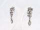 Boucles d'oreilles Boucles d’oreilles pendantes or blanc et diamants 58 Facettes