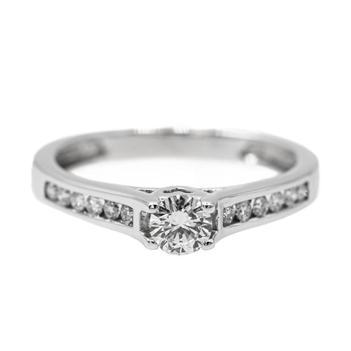 Bague 50 Bague Solitaire Or blanc Diamant 58 Facettes 2897793CN