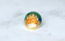 Bague 53 David Webb - Bague Boule Azurmalachite, Rubis, et Diamants en Or Jaune 58 Facettes