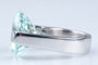 Bague 52 Bague Or blanc 12.69ct Aigue-marine 58 Facettes BGDTSOC379-107