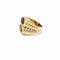 Bague 52 Bague Bulgari Double Baccellato en or citrine et améthyste 58 Facettes