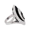 Bague 54 Bague Cartier, "Hypnose", or blanc, diamants, céramique noire. 58 Facettes 33886