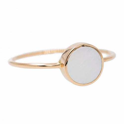 Bague 52 Ginette NY Bague Disc ring Or rose 58 Facettes 3066689CN