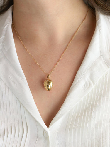 Pendentif Pendentif œuf or jaune perles fines 58 Facettes 1140.3