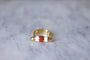Bague fuseau moderniste or, corne, et corail 58 Facettes