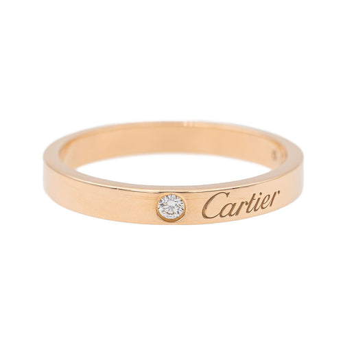 Bague 60 Cartier Bague Alliance C de Cartier Or rose Diamant 58 Facettes 3182208CN