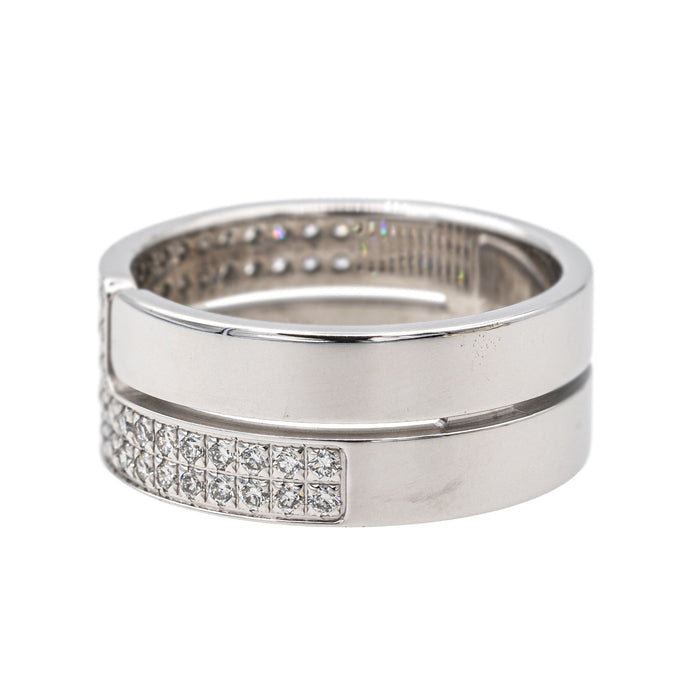 Dinh Van Anillo Seventies Oro blanco Diamante