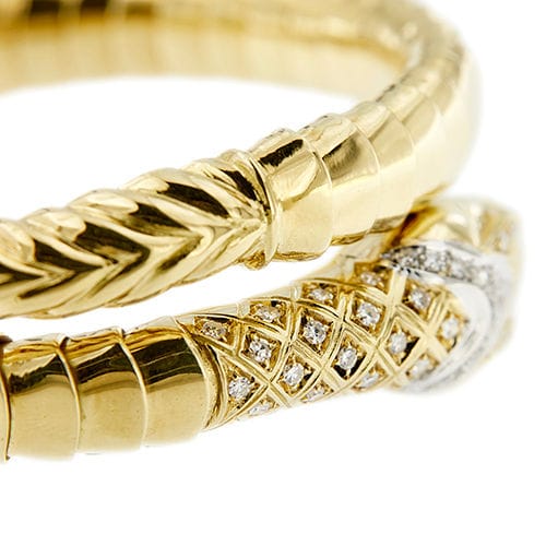 Bracelet Bracelet serpent avec diamants 58 Facettes 39752