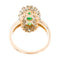 Bague 53 Bague Marquise Or jaune Emeraude 58 Facettes 2905294CN