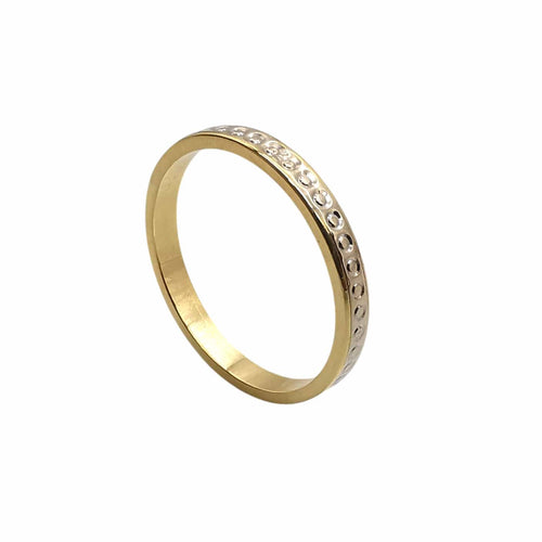 Bague 53 Bague Alliance en or jaune 58 Facettes