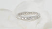 Bague 56 Alliance américaine en or blanc et diamants 0,90ct 58 Facettes 29462