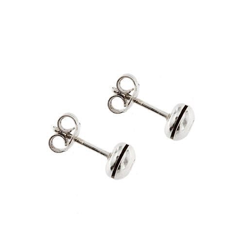 Boucles d'oreilles Boucles d'oreilles en or blanc avec point lumineux en diamant 58 Facettes 37342