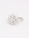 Bague Bague fleur or blanc diamants 58 Facettes J602