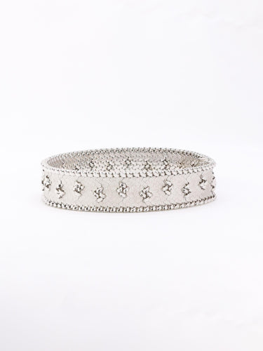 Bracelet Bracelet maille polonaise or blanc 58 Facettes 1152.3