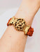 Bracelet Bracelet ancien corail important fermoir or jaune 58 Facettes