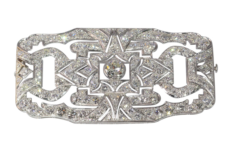 Broche Broche diamant Art Déco des années 1950 58 Facettes 24110-0138