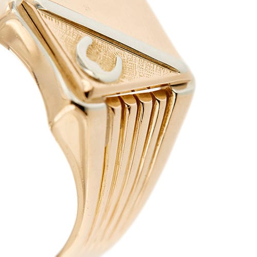 Bague 60 Bague porte-bonheur pour homme en or deux pièces 58 Facettes 34590