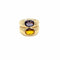 Bague 52 Bague Bulgari Double Baccellato en or citrine et améthyste 58 Facettes