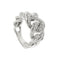 Bague 53 Bague gourmette Or blanc Diamants 58 Facettes 35796