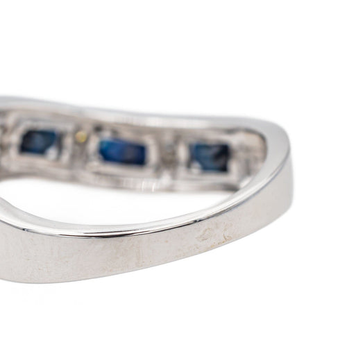 Bague 57 Bague Or blanc Saphir 58 Facettes 3221912CN