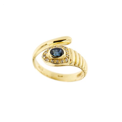 Bague 59 Bague serpent avec saphir et diamants 58 Facettes 36945