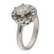 Bague 52 Bague en or blanc avec diamant central 58 Facettes G3874