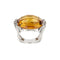 Bague 56 Bague citrine et diamants 58 Facettes 12776