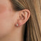 Boucles d'oreilles Boucles d'oreille puce en or jaune et diamant 58 Facettes LP27