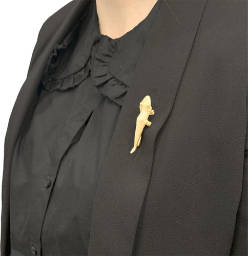 Broche Broche, «Lézard », or jaune. 58 Facettes 34922