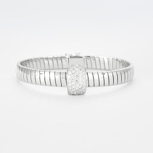 Bracelet Bracelet or blanc diamants 58 Facettes
