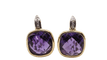 Boucles d'oreilles Boucles d'oreilles en deux ors, améthyste et diamants 58 Facettes 30489