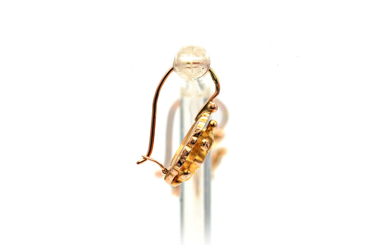 Boucles d'oreilles Boucles d'oreilles Art Déco en or jaune serties de perles 58 Facettes 22965