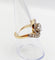 Bague 56 Bague tourbillon or jaune et platine, diamant taille ancienne 0.80 carat (circa 1900) 58 Facettes A06327